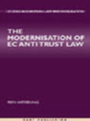 cover image of The Modernisation of EC Antitrust Law